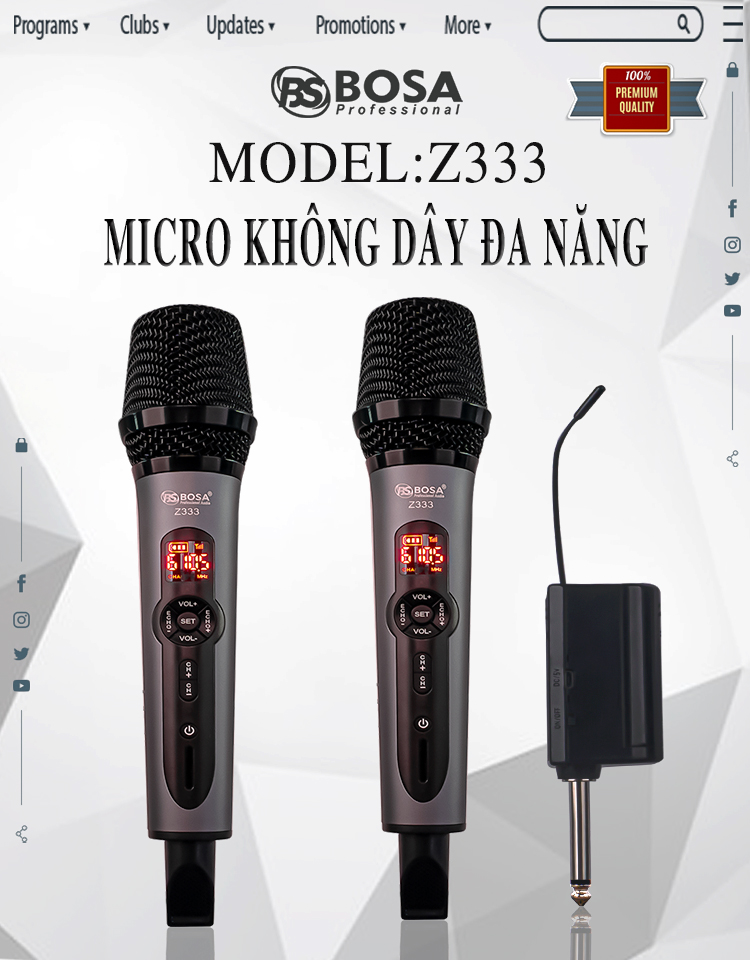 Micro Không Dây Đa Năng Bosa Z333