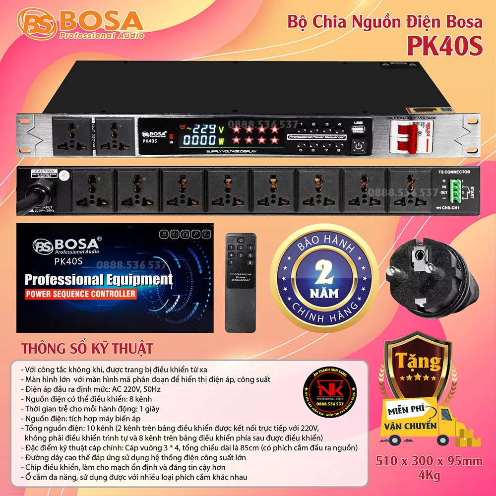 QUẢN LÝ NGUỒN BOSA PK40S