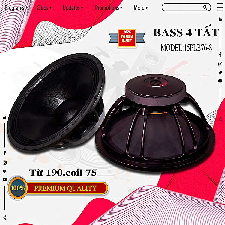 LOA BASS 4 TẤC NEO 15PLB76-8